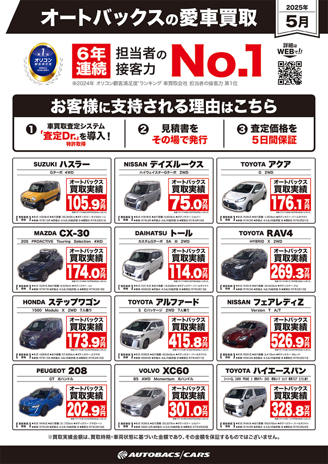 オートバックスの愛車買取