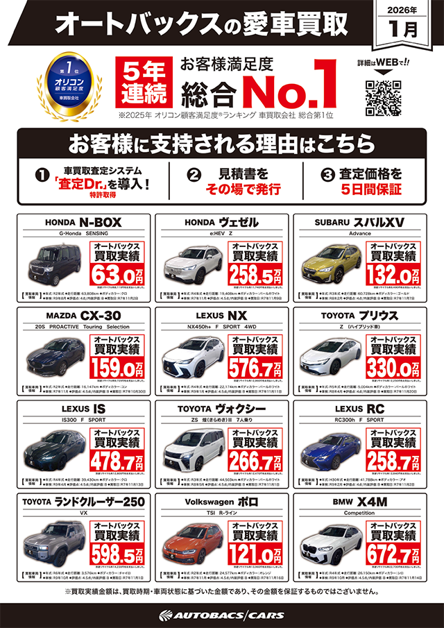 オートバックスの愛車買取
