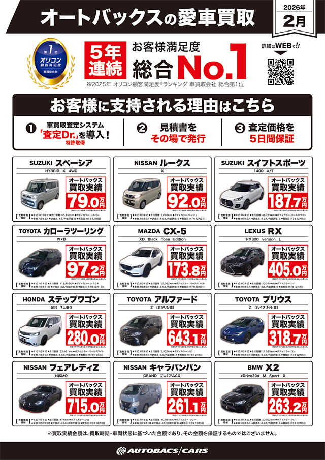 オートバックスの愛車買取