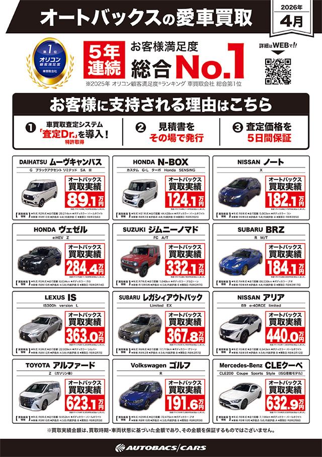 オートバックスの愛車買取