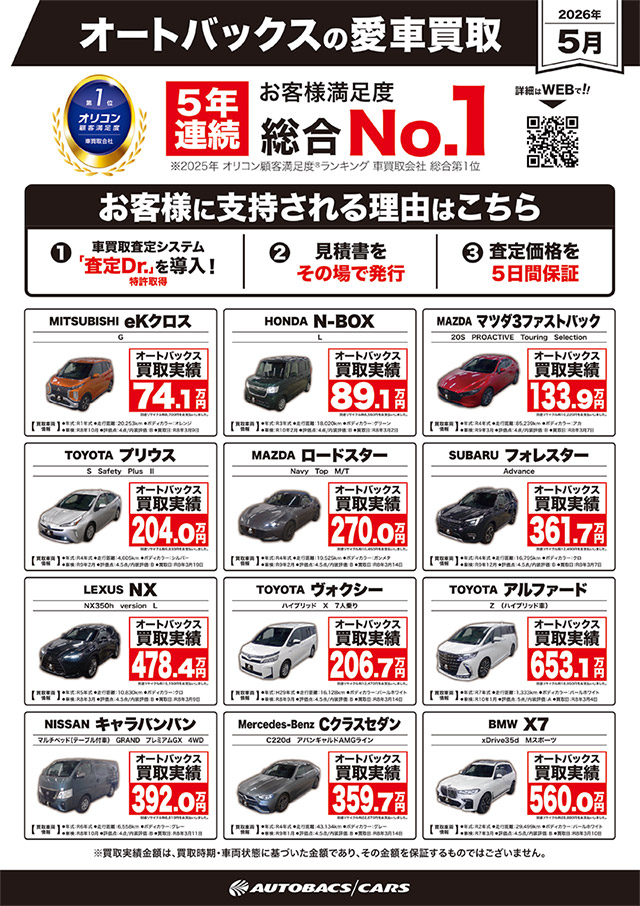 オートバックスの愛車買取