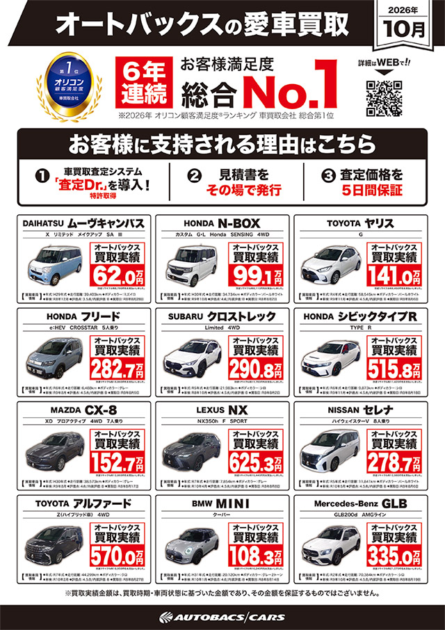 オートバックスの愛車買取